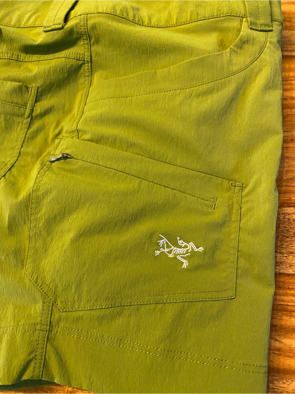 Arc'teryx Olive Green women’s Parapet Shorts